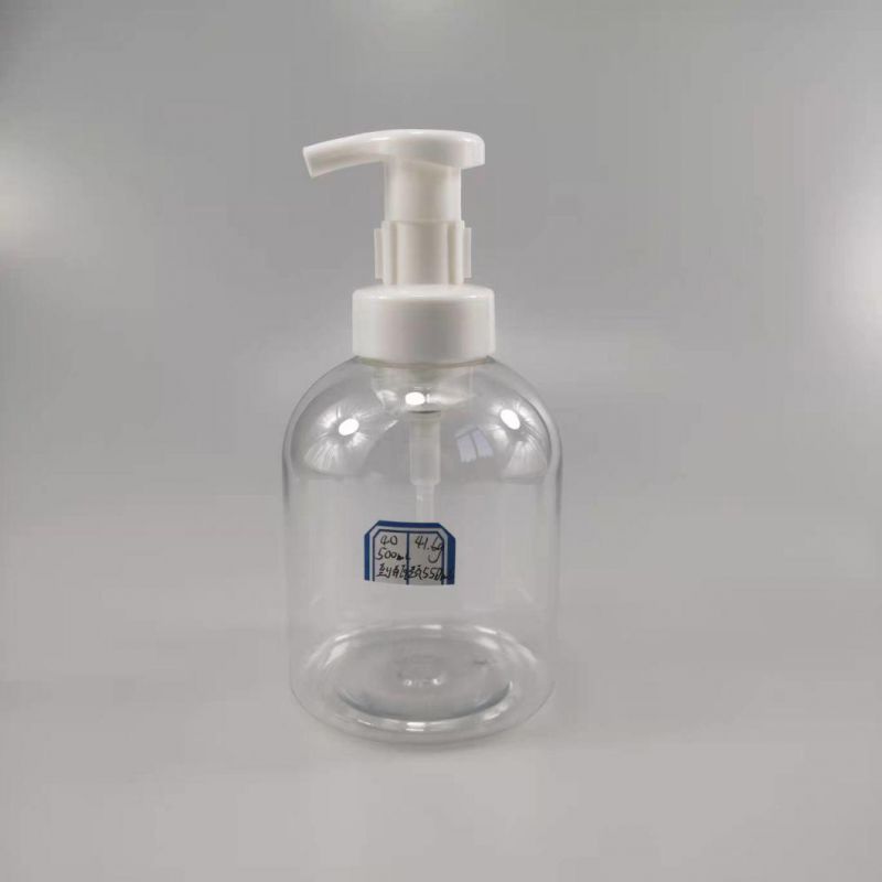 500ml Round Pet Facial Cleanser Press Bottle Hand Sanitizer Container Plastic Foam Bottle