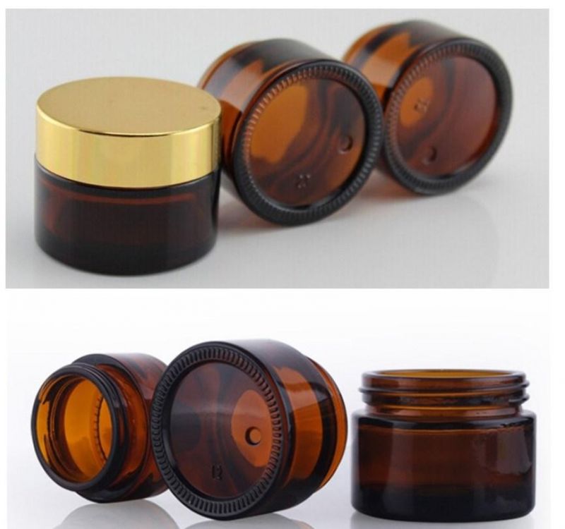 20g 30g 50g 100g Brown Glass Cream Jar Bottle Cream Bottle Cosmetic Packaging Jar Cream Glass Container Jar