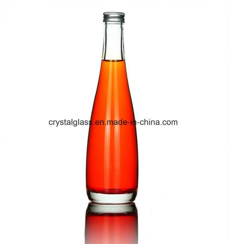 500ml Cone Shape Beverage Glass Bottle with Cork Lid