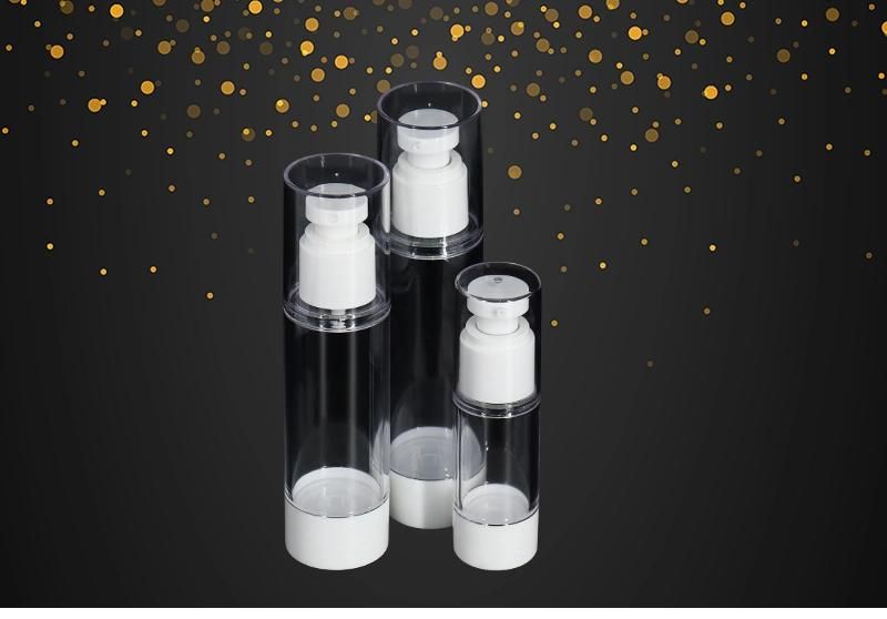 Factory Supply Plastic Empty 30ml, 80ml, 100ml Luxury Airless Spray Pump Bottle