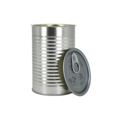 China Manufacture Metal Sardine Cans Container Tuna Can Size Packaging Ring Pull Tin Cans with a Ring