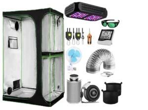 Grow Tent Complete Kit with LED Grow Light or HPS Mh Grow Light