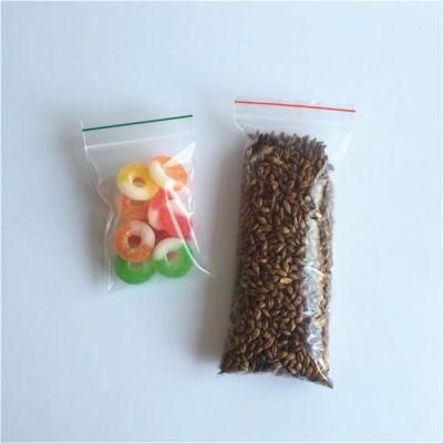 Reclosable Plastic Bag with Green Leaf