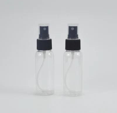 50ml 90ml Clear Blue Green Pet Spray Bottle with Fine Mist Spraye
