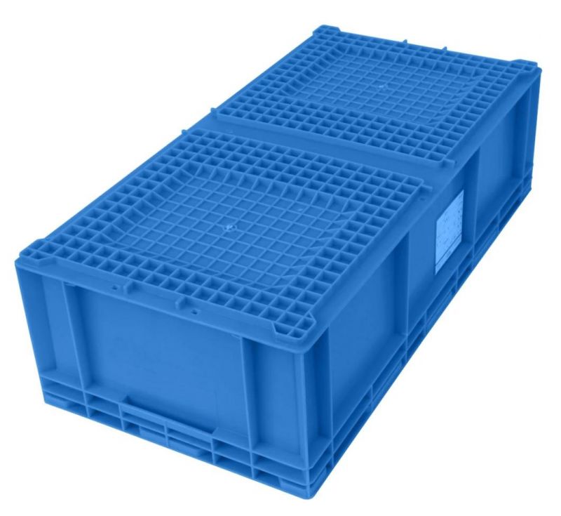 HP7c Plastic Turnover Logistics Container Box HP Standard Auto Parts Logistic Box Durable Opaque Plastic Storage Boxes