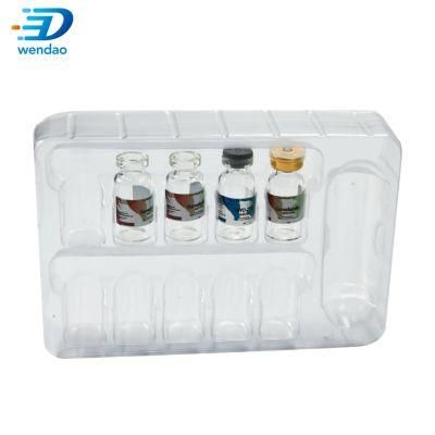 White Medical Blister Insert Plastic 10ml Vial Trays