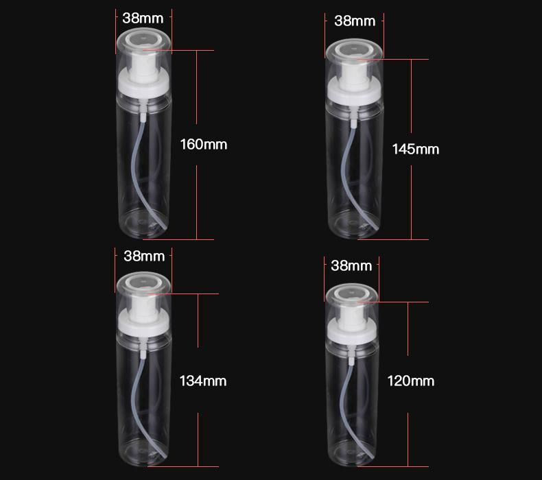 Wholesale 60ml 80ml 100ml 120ml Plastic Transparent Airless Cosmetic Bottle