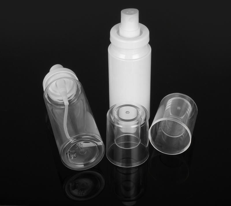 Wholesale 60ml 80ml 100ml 120ml Plastic Transparent Airless Cosmetic Bottle