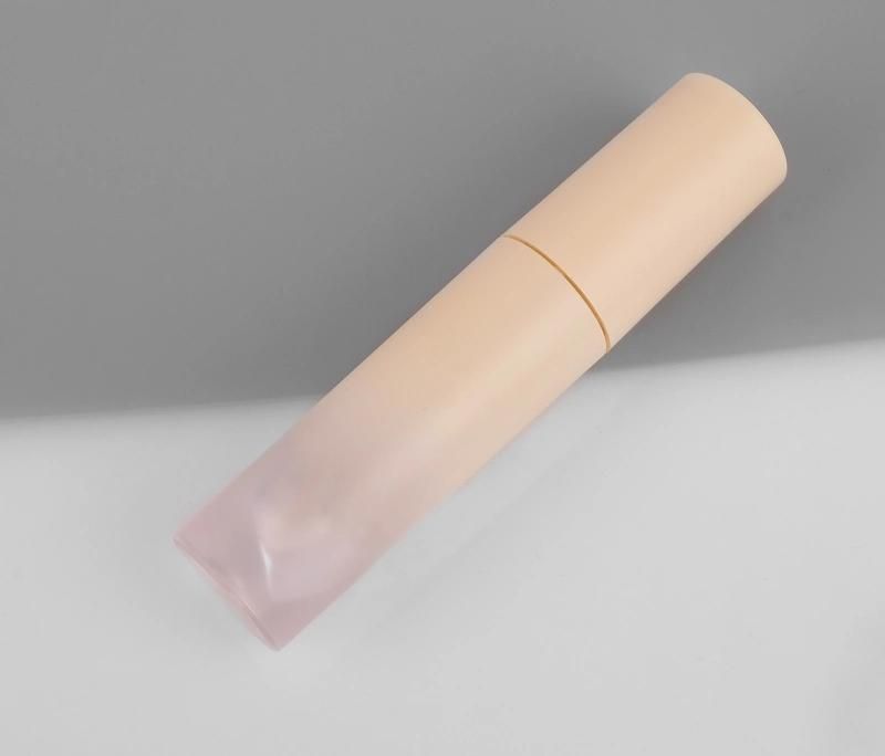 High-Grade Empty Gradient Pink DIY Cosmetic Lip Gloss Packaging Lip Gloss Tube with Wands