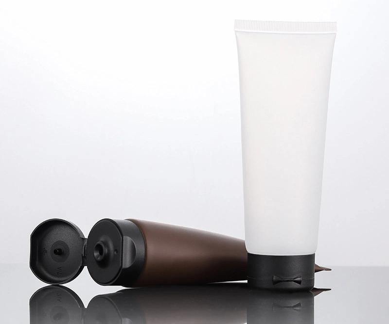 Brown PE Shampoo Container Plastic Tube Package for Cream