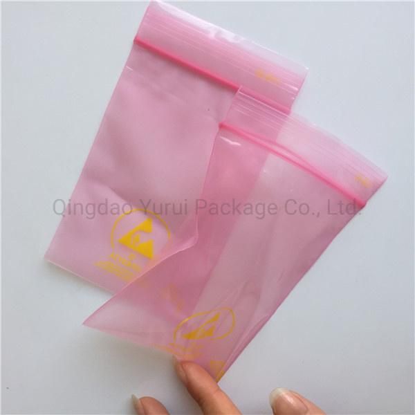 LDPE Clear Reclosable Ziplock Plastic Bags with Red Line on Lip