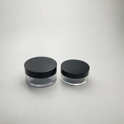 30g 50g 100g 150g Plastic Body Cream Jar Cream Container with Black Lid