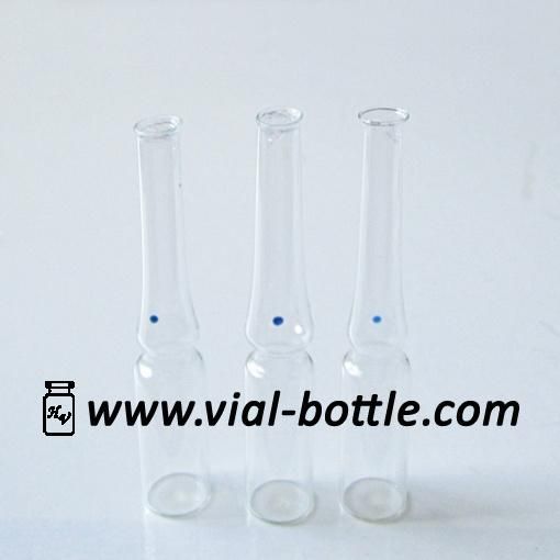 Clear Ampoule Vial with Black Printing 1ml ISO Bottle