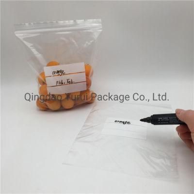 LDPE Plastic Clear Double Grip Seal Zip Lock Reclosable Zipper Bag