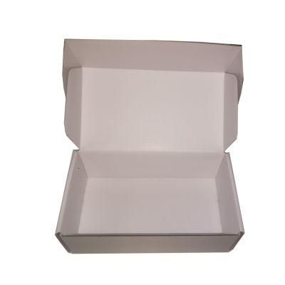 Huge White Black Simple Decorated Gift Corrugated Clothing Paper Box