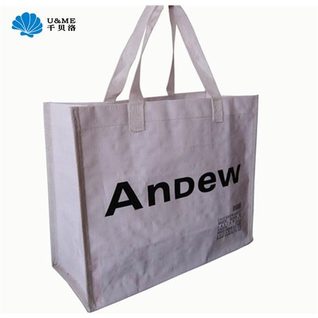 Eco Laminated Non Woven Basket Supermarket Shopping Bag