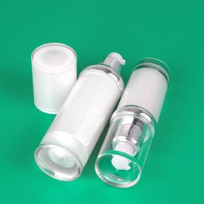 30g 50g 30ml 50ml 80ml 100ml Elegant Plastic Empty Cream Jar and Lotion Bottle Set Skin Care Packaging