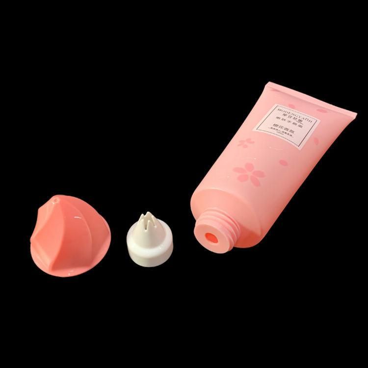 Aluminum Collapsible Empty Tube Hand Balm Cosmetic Cream Octagonal Plastic Cap Packaging