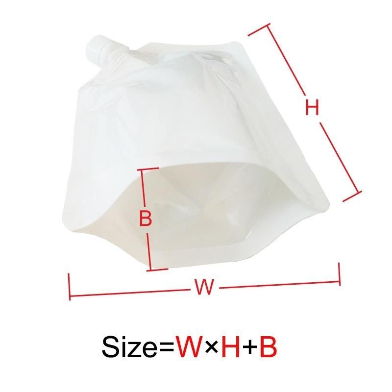 Suction Nozzle Plastic Screw Cap Beverage Packaging Upright Bag with Spout Degradable Refilled Reusable Organic Food Packaging Bag