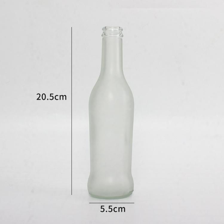 275ml Frosted Cocktail Glass Bottle with Crown Cap