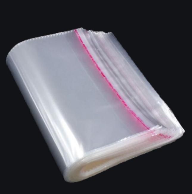 Plastic Plain BOPP Bag, Rectangle Self-Adhersive