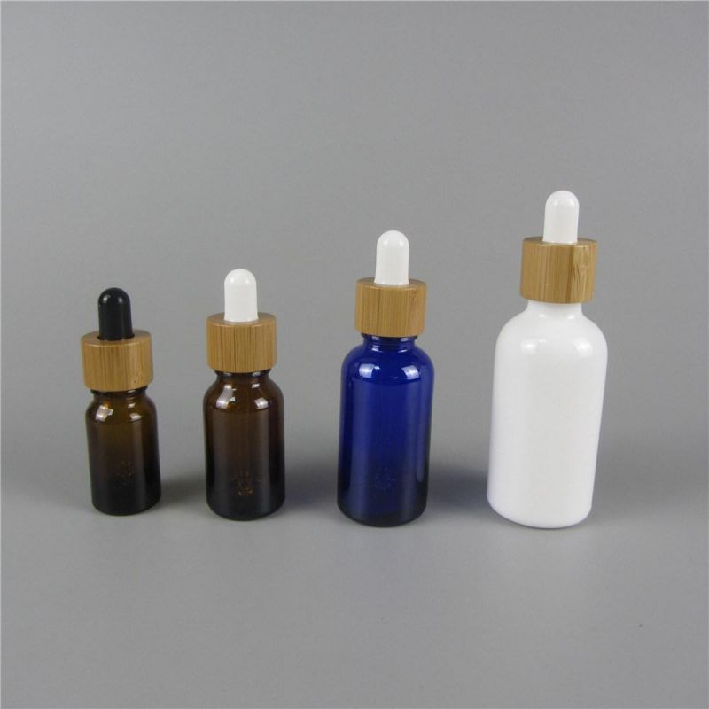 Round Shape Glass Transparent Glass Empty Dropper Bottle