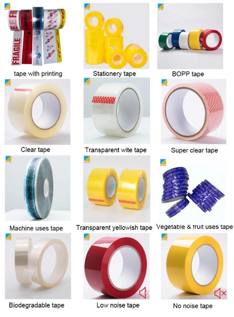 Adhesive Package Tape Shipping Carton Sealing Packing Tape with Logo Color Printed