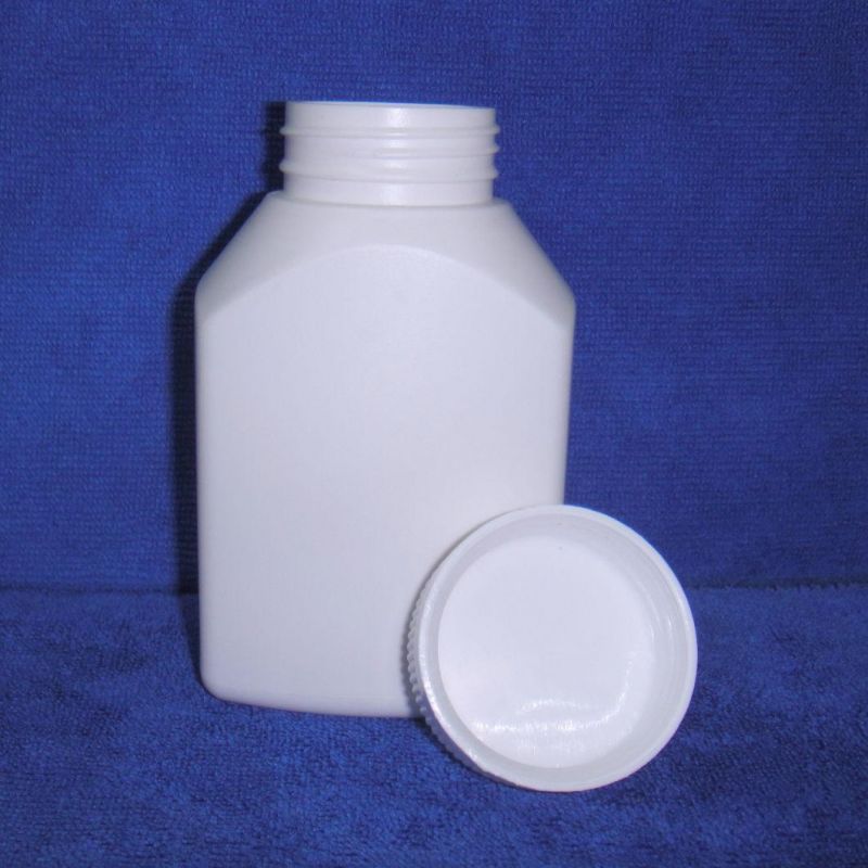 Plastic Capsule Medicine Bottle with Label and Logo Printing