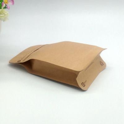 Kraft Paper Stand up Pouch with Clean Window and Zipper