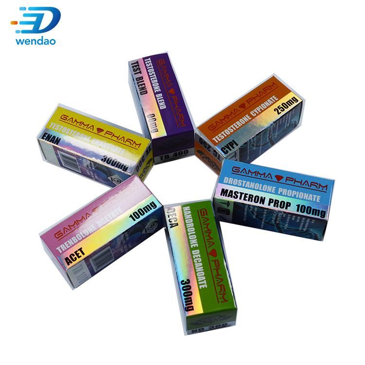 China Custom Printed Private Carton 10ml Vial Small Bottle Labels Boxes with Cheap Price