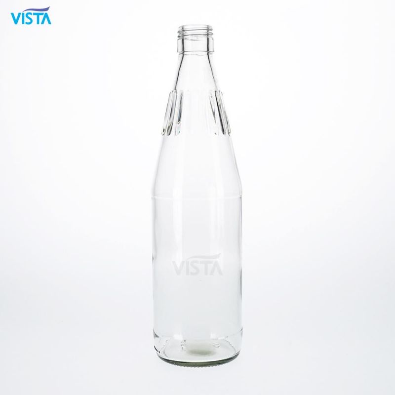 725ml Fruit Juice Clear Normal Flint Glass Bottle Screw Cap