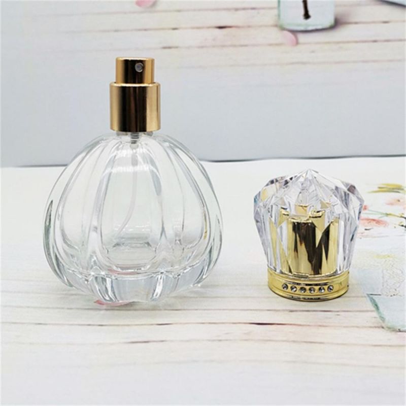 Luxury Glass Perfume Bottle 50ml 100ml Cosmetic Bottle of Perfume for Women Lady