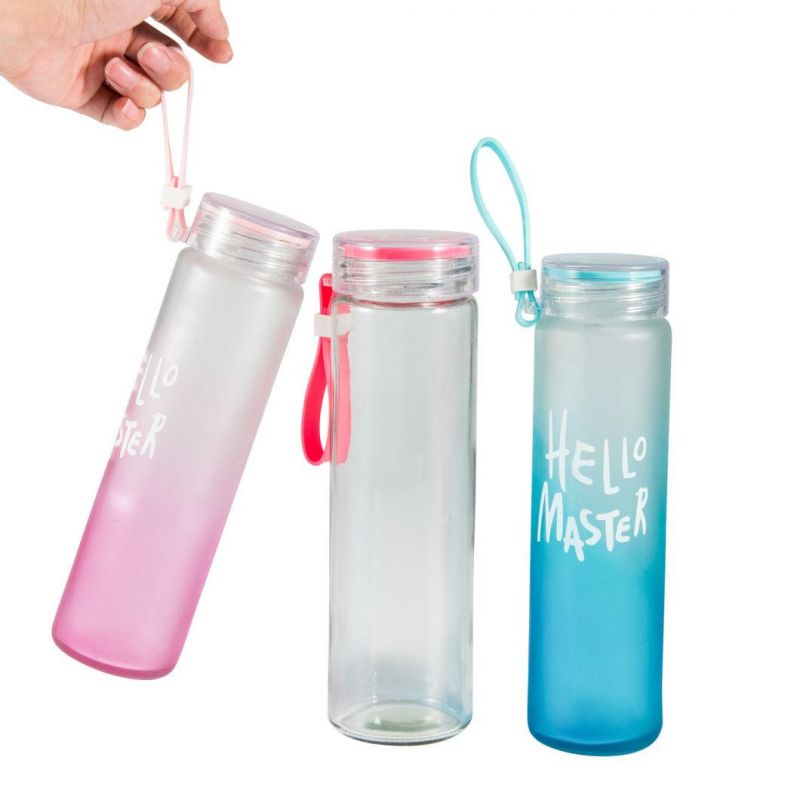 250ml 350ml 400ml 500ml Voss Glass Mineral Water Drinking Bottle with Plastic Cap