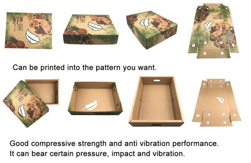 Folding Corrugated Paper Box Carton for Fruit