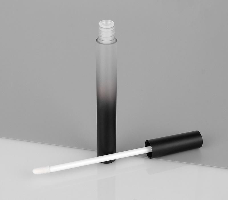 New Design Gradient Black Custom Lip Gloss Containers Cosmetic Liptint Bottle Square Lip Gloss Tubes