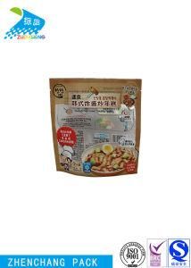 Temperature Resistance Korean Food Packaging Bag with Zipper Lock Stand up Pouch Transparent Window