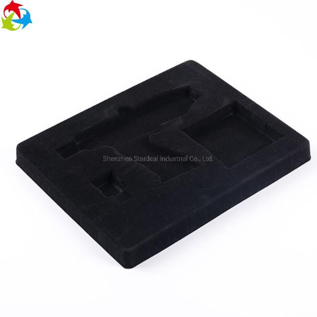 Custom Design Cosmetic Blister PS Flocking Tray