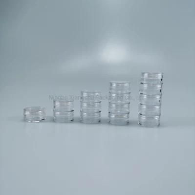Free Sample Travel Private Label Cosmetic Containers 2g 3G 4G 5g 10g PS Cream Containers Mini Cream Jar