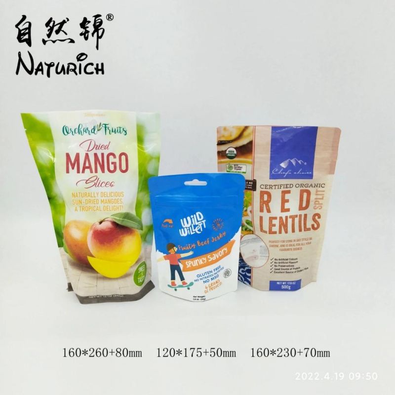 Stand up Aluminized Zipper Bag Food Packaging Plastic Bag