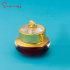 15g Luxury Empty Plastic Cream Jar with Gold Lid for Skincare