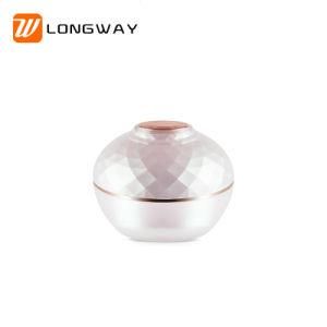 Acrylic Pearl White Onion Shaped Cream Jar