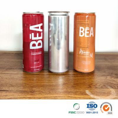 Easy Opened Energy Drink Customized Printed or Blank Epoxy or Bpani Lining Slim 250ml Aluminum Can