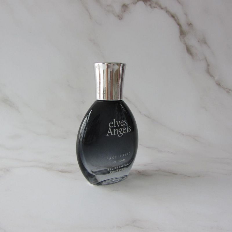 Black Luxury Empty Glass Refillable Perfume Bottles 30ml