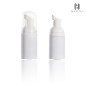 30ml Pet Travel Foam Bottle 1oz White Foam Liquid Bottle for Facial Cleanser Water Wide Round Bottle