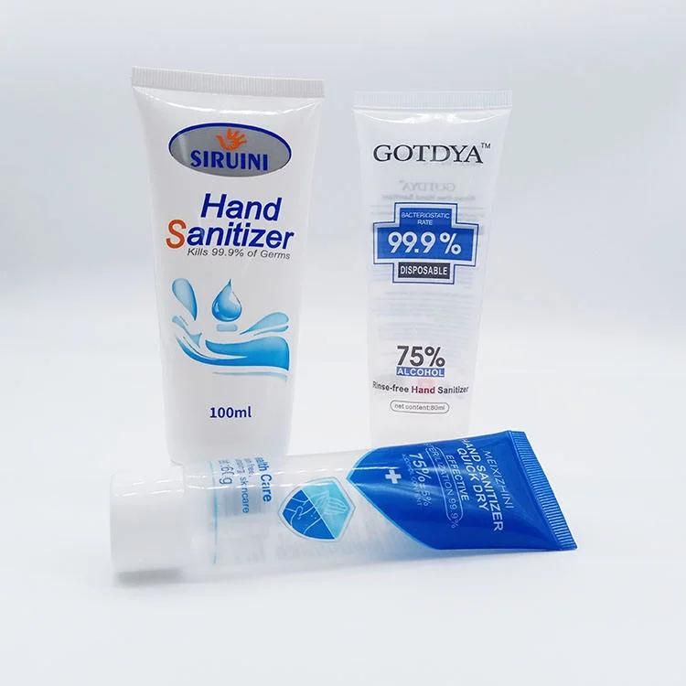 30ml 40ml 50ml 80ml 100ml 120ml 150ml 200ml Plastic Transparent Empty Hand Cream Tube Body Lotion Cosmetic Packaging Tube