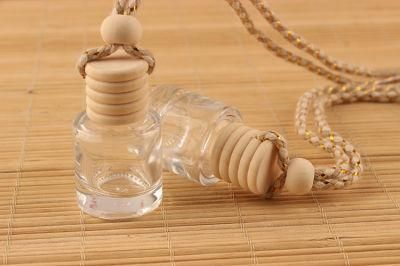 Car Hanging Empty Glass Bottle Perfume Rearview Mirror Ornament Car-Styling Essential Oils Fragrance Air Freshener Bottle 8ml