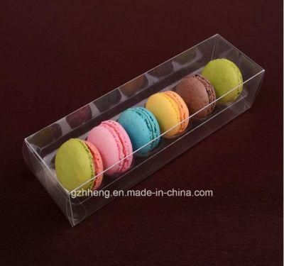 Food Packaging Blank Clear Plastic Outer box with Inner Blister Tray for Macaron(cookie package)