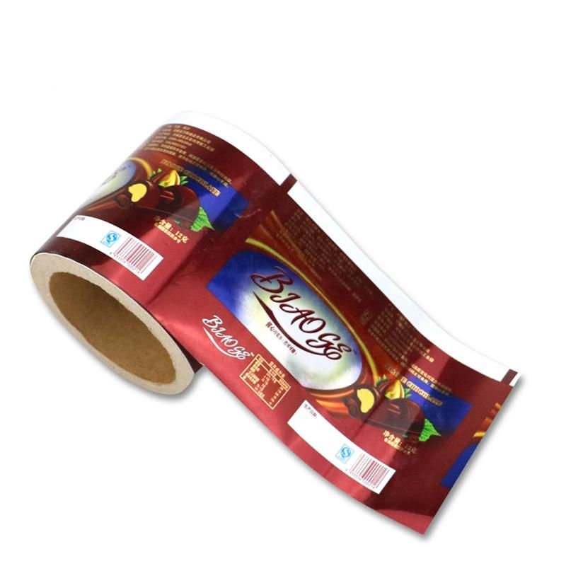 Custom Food Plastic Auto Packaging Film Laminated Roll Film Printed BOPP Aluminum Foil Film for Chocolate Wrapper Packaging Bags