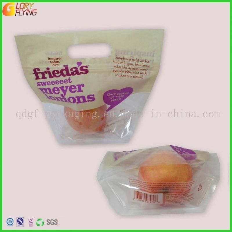 Plastic Grape Zipper Bag with Perforation Freshness Vegetable Packing Bag