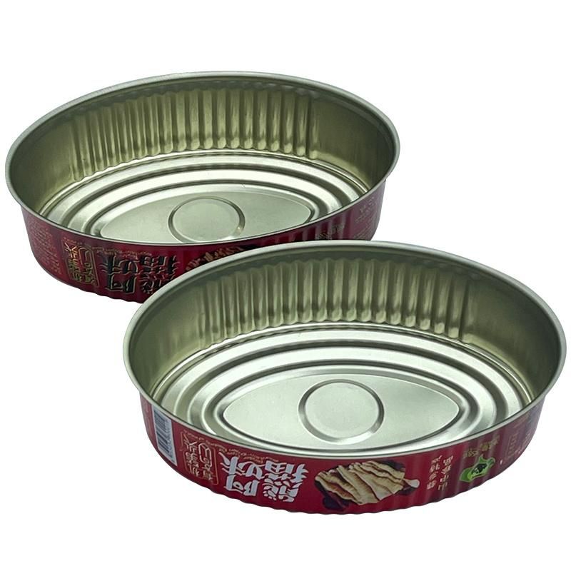 601# Color Printing Tuna Fish Oval Empty Tin Cans